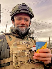 Daniel Strobel in Ukraine Uniform