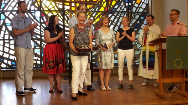 Theaterteam Verabschiedung Uschi Grummt