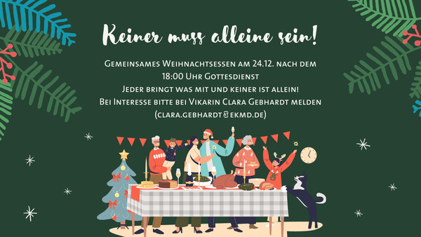 Weihnachten – Keiner muss alleine sein